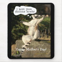 Lemur Love You This Much  Mother's Day Mousepad
