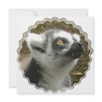 Lemur Photo Invitation