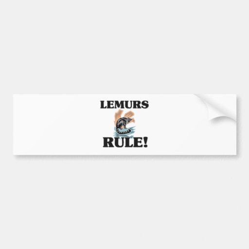 LEMURS Rule! Bumper Stickers