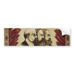 Lenin Marx Engels socialist bumper sticker bumper stickers