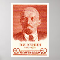 Lenin Red Poster