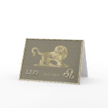Leo Birthday Card
