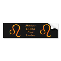 Leo Bumper Sticker