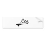 Leo Classic Style Name bumper stickers