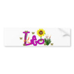 Leo Flowers Bumper Stickers