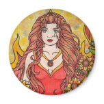 Leo Goddess magnets