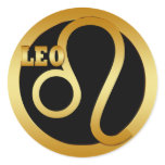 LEO GOLD ZODIAC SIGN stickers
