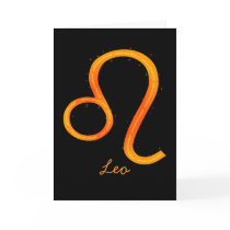 Leo Greeting Card- Blank