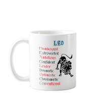 Leo Horoscope Zodiac Sign Coffee Mugs