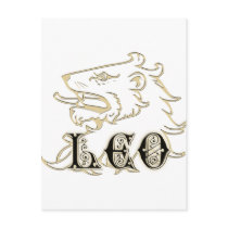 Leo Lion Astrology Sign Postcard