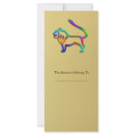 Leo Lion Zodiac Star Sign Rainbow Colour rack cards