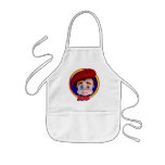 Leo Portrait on Circle Background Apron