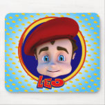 Leo Portrait on Circle Mousepad