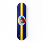 Leo Racing Stripes Blue Skateboard
