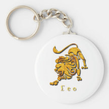 Leo Sign Keychain