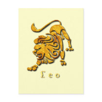 Leo Sign Postcard