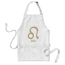 Leo symbol apron