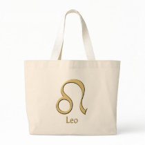 Leo symbol canvas bags
