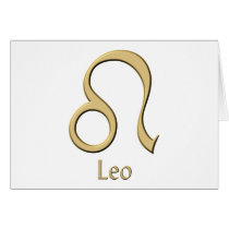 Leo symbol greeting cards