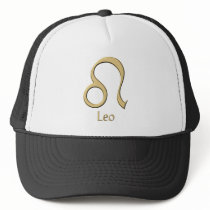 Leo symbol trucker hat