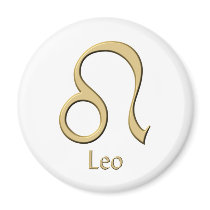 Leo symbol fridge magnets