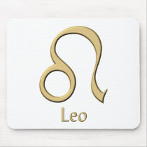 Leo symbol mouse pad