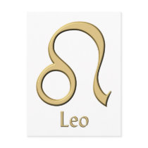 Leo symbol post cards