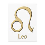 Leo symbol postcards