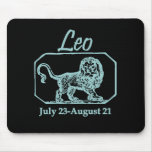 Leo Teal Mouse Mats