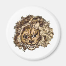 LEO, The Laughing Lion Fridge Magnet