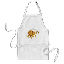 Leo the lion star or birth or zodiac sign aprons