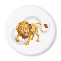 Leo the lion star or birth or zodiac sign refrigerator magnets