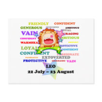 Leo, the Lion,  Zodiac Sign Custom Astrology Gifts