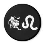 Leo with Symbol Magnet