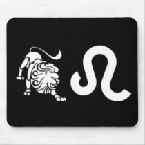 Leo with Symbol Mouse Pads
