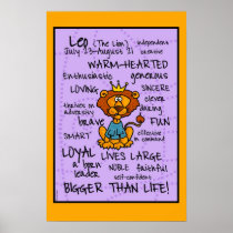leo wordcloud poster