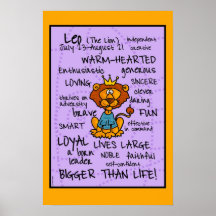 leo wordcloud poster