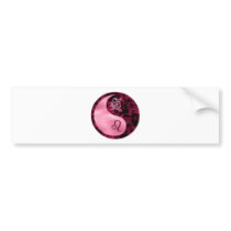 Leo Yin Yang Bumper Sticker