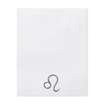 Leo. Zodiac Astrology Sign. Black. Custom flyers