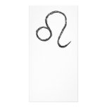 Leo. Zodiac Astrology Sign. Black. Custom photo cards