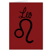 Leo Zodiac Sign Cards
