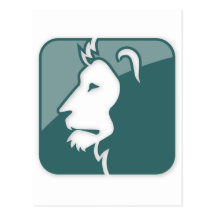 Leo Zodiac Sign Post Card