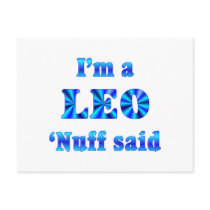 Leo Zodiac Sign Post Cards