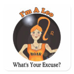Leo zodica Chick Excuse stickers