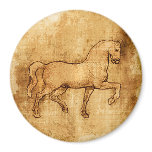 Leonardo Da Vinci Horse Art Refrigerator Magnet