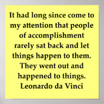 leonardo da vinci quote posters