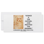 Leonardo da Vinci Science Captain Practice Soldier rack cards