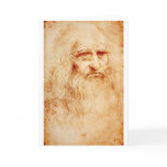 Leonardo Da Vinci Self-Portrait circa 1510-1515 Card