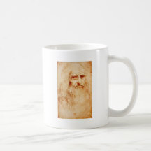Leonardo Da Vinci Self-Portrait circa 1510-1515 Mugs