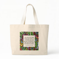 Leonardo Da Vinci vegetarian quote Bags